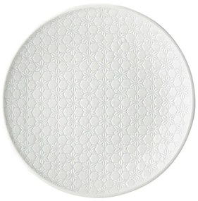 Biely keramický tanier Mij Star, ø 25 cm