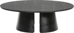 Čierny konferenčný stolík Teulat Cep, ø 110 cm