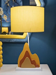 Stolná lampa Farba A 57 cm žlto-oranžová