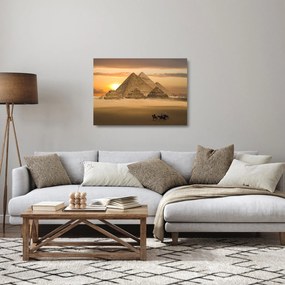 Sklenený obraz - Pyramídy (70x50 cm)