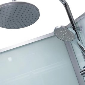 BPS-koupelny Hydromasážny box HYD-AL120 ľavý, 120x80 cm, kartáčovaný chróm/transparent