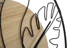 Nástenné hodiny Elegant B 60 cm hnedé/čierne