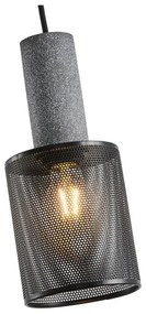 Luster na lanku 1xE27/40W/230V čierna