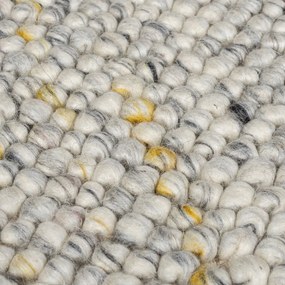 Krémový ručne tkaný behúň s prímesou vlny 60x230 cm Minerals – Flair Rugs