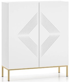 Komoda Clearing 01 biela/zlatá