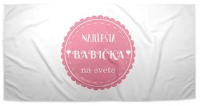 Sablio Uterák Najlepšia babička - 50x100 cm