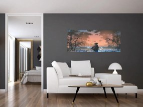 Obraz - Ilustrácia bojovníka (120x50 cm)