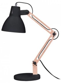 Solight WO57-B − Stolná lampička FALUN 1xE27/25W/230V čierna/dub