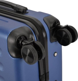 Kabínový kufor na 4 kolieskach 55x39x20cm modrá farba