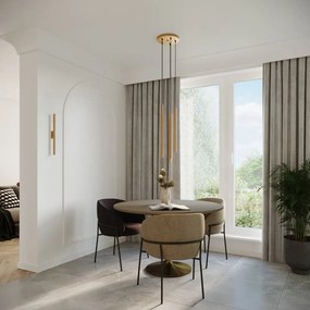 Nástenné svietidlo v zlatej farbe ø 2,5 cm Fideus – Sollux