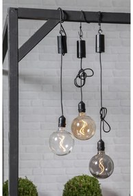 Hnedá vonkajšia svetelná LED dekorácia Star Trading Glassball, dĺžka 1 m