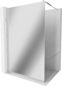 Mexen Kioto sprchová zástena, 90x200 cm, 8 mm, chrómový profil, sklo efekt zrkadla, 800-090-101-01-50