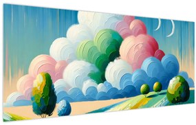 Obraz - Krajinka s mrakom (120x50 cm)