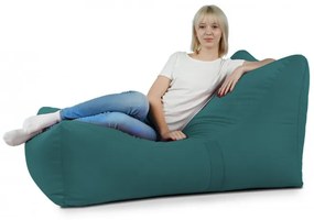 Leňoška LOUNGE ATENA plyš blekit