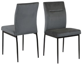 Dizajnová jedálenská stolička Damilola tmavosivá