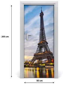 Fototapeta samolepiace na dvere Eiffelova veža 85x205 cm