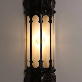 Marocká nástenná lampa Ruya transparentná