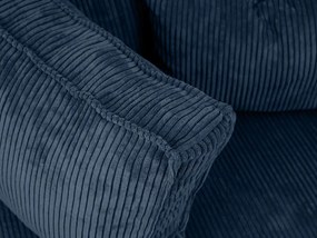 Tmavomodrá sedacia súprava do U SMART COSARO 295x140 cm