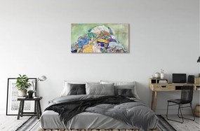 Obraz na skle Abstraktné umenie dieťa 140x70 cm