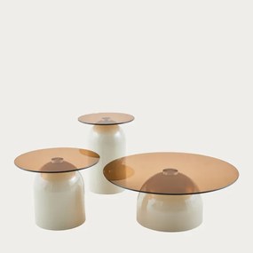 Konferenčný stolík MESITA so sklenenou doskou 774980