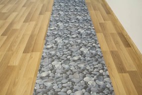 Kúpeľňová penová rohož  Softy-tex Kamienky modrá