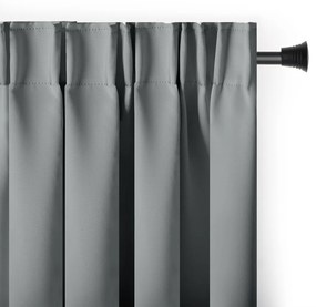 Záves AmeliaHome Blackout s multifunkčnou páskou 140x270 cm strieborný