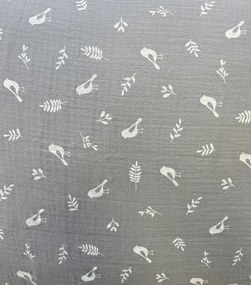 Mušelínové obliečky Bird 140x200cm+90x70cm