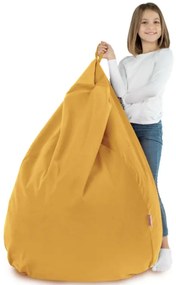 Plyšový sedací vak SAKO Horčicový