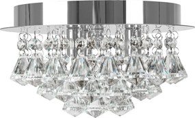 Toolight - Krištáľové závesné svietidlo G9 3x40W APP1039-C, chrómová, OSW-06822