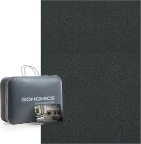 Koberec, 160 x 230 cm, protišmykový, možno prať v práčke, antracitovo sivý