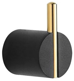 Mexen príslušenstvo, Aron držiak na uterák, 1-háčik, čierna/zlatá- 7088135-57