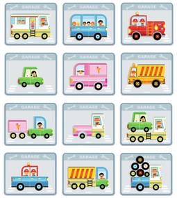 Hra s magnetmi – vozidlá