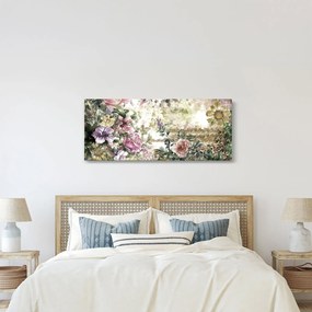 Obraz - Dizajnové kvety (120x50 cm)