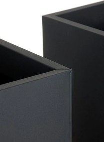 Kvetináč BLOCK, pozink, výška 100 cm, antracit, vr. zavlaž. systému