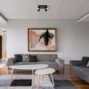 Bodové svietidlo PUNTA 4xGX53/10W/230V čierna