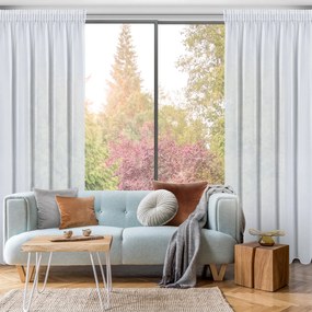 ZÁCLONA NA PÁSKE ARLETA 135X270 CM BIELA