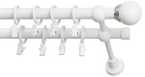 Garniža II stylus fi 19 biela 160 cm guľa saturn