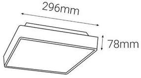 LED2 - LED Vonkajšie svietidlo so čidlom SOLO  LED/16W/230V 3000/4000/6500K IP65
