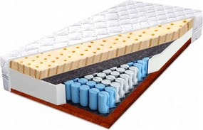 Matrac 180 x 190 cm, taštičkový, až 6 cm, latex, kokos 22 cm