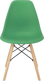 Dekorstudio Dizajnová jedálenská stolička v škandinávskom štýle - zelená
