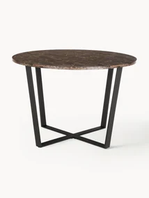 Okrúhly stôl's mramorovým vzhľadom Amble, Ø 110 cm
