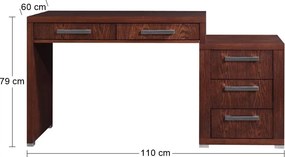 Písací stôl Remi - drevo D16