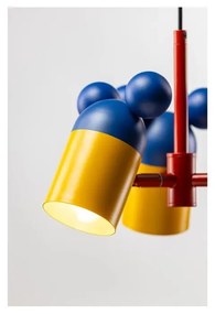 Modré detské svietidlo s kovovým tienidlom ø 30 cm Mouse II – GTV