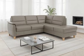XXXLutz ROHOVÁ SEDAČKA, textil, koža, sivá Sit & More - Sedačky - 00014403324M