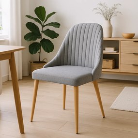 PROXIMA.store - Čalúnená jedálenská stolička TORINO FARBA: čierna