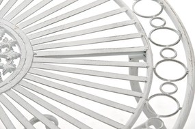 Kovový stôl Indra - Biela antik