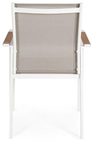 Biele kovové záhradné stoličky v súprave 4 ks Heta – Bizzotto