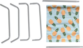 Skladacie plážové ležadlo SAND PINEAPPLE, farebné