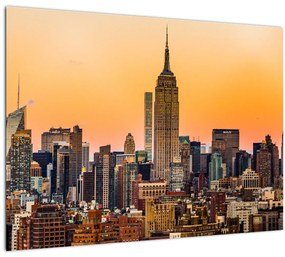 Sklenený obraz New Yorku (70x50 cm)