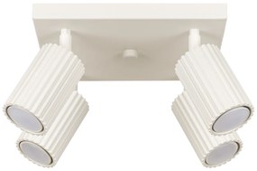 Stropné svietidlo Karbon, 4x béžové kovové tienidlo, (možnosť polohovania)